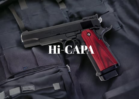 ウッドグリップ｜Hi-CAPA5.1/4.3/D.O.R｜スムース/レッド　[AWG-1407]