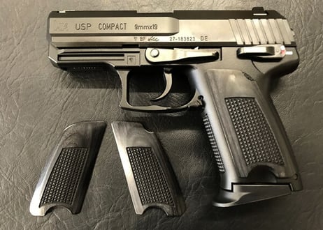 ウッドグリップ｜USP  Compact｜チェッカー/ブラック [WST-337]