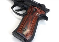 ウッドグリップ｜U.S.M9/M9A1｜スムースロゴ/ブラウン　[AWG-1415]