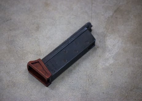 ウッドベース｜マルゼン製 ワルサーPPK／PPK/S用 マガジンボトム ＜ブラウン＞ [AWG-1470]