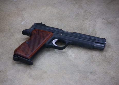 ウッドグリップ｜マルシン工業製 SIG P210-6｜ブラウン  [AWG-1466]