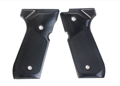 ウッドグリップ｜U.S.M9/M9A1 ｜チェッカー/ブラック　[AWG-1416]