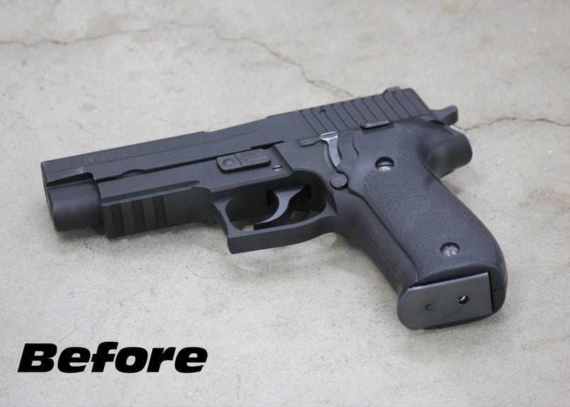 未使用　ウッドグリップ ウッドグリップ｜KSC SIG P226R｜スムーズ/ブラウン [AWG-1468] | PA