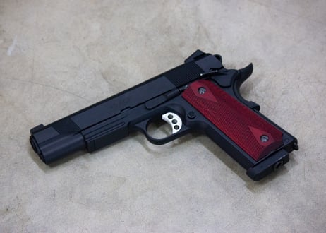 ウッドグリップ｜Carbon8（カーボネイト）M45シリーズ｜ダイヤチェッカー/レッド　[AWG-1427]