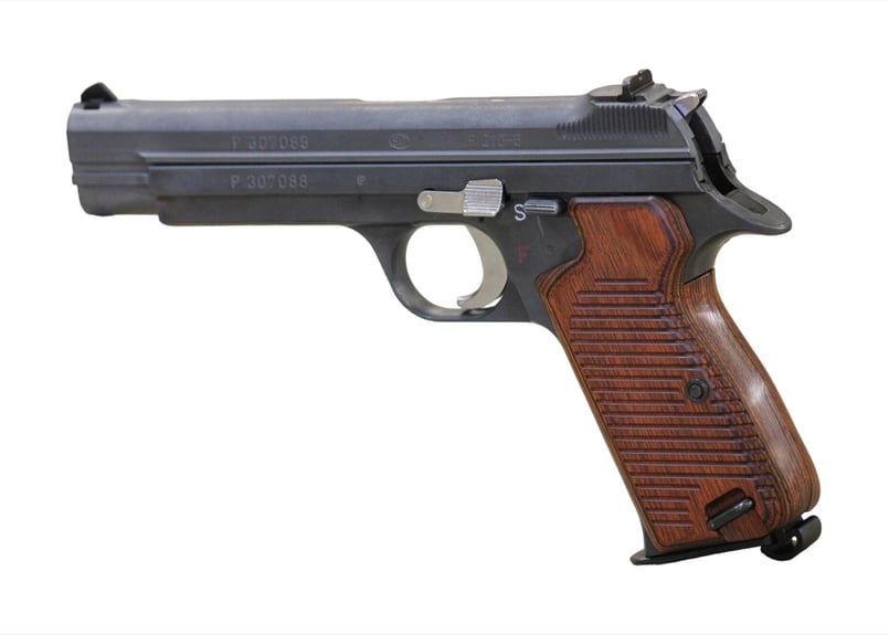 ウッドグリップ|マルシン工業製 SIG P210-6|ブラウン [AWG ウッドグリップ|マルシン工業製 SIG P210-6|ブラウン [AWG