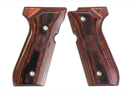 ウッドグリップ｜U.S.M9/M9A1｜スムースロゴ/ブラウン　[AWG-1415]
