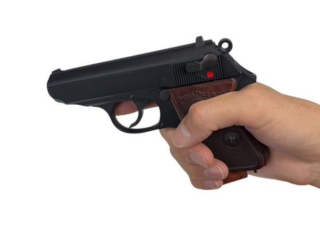ウッドベース｜マルゼン製 ワルサーPPK／PPK/S用 マガジンボトム ＜ブラウン＞ [AWG-1470]