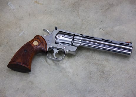 ウッドグリップ｜タナカワークス社製 Colt Python.357 Magnum｜オーバーサイズ/ブラウン [AWG-1461]