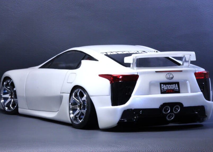 1/64 カスタム レクサス LFA ホワイト 改造 ローダウン ホイール 深