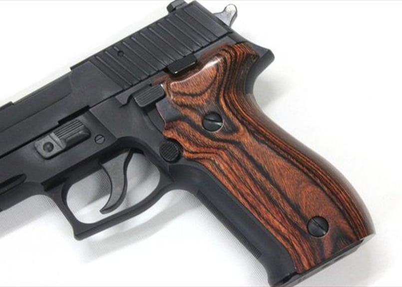 タナカ SIG SAUER P226 木製グリップ ウッドグリップ｜SIG SAUER P226 RAIL｜スムーズ/ブラウン [AWG