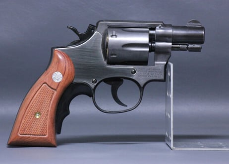 ウッドグリップ｜S&W｜M10｜K/Lフレーム”スクエアバットタイプ”用｜サービスサイズ／テーパーカット／ブビンガ