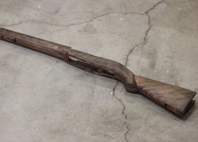M1A 木製ストック　オイル仕上げ エアガン トイガン用 ウッドストック加工 オイルフィニッシュの