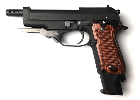 ウッドグリップ｜KSC製｜M93RⅡシリーズ（ガスブロ）｜チェッカー/ブラウン　[AWG-1431]
