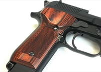 ウッドグリップ MARUI製｜Ｍ93Ｒ｜チェッカー/ブラウン　[AWG-1435]