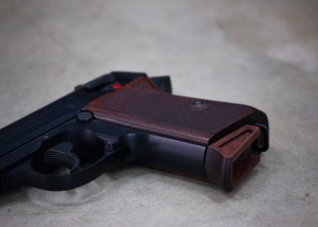 ウッドベース｜マルゼン製 ワルサーPPK／PPK/S用 マガジンボトム ＜ブラウン＞ [AWG-1470]