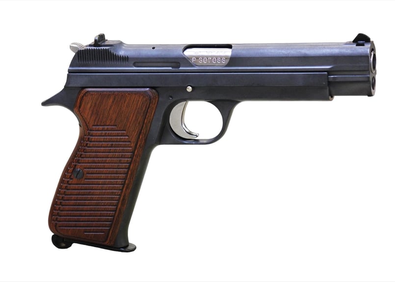 ウッドグリップ｜マルシン工業製 SIG P210-6｜ブラウン [AWG-1466] | P