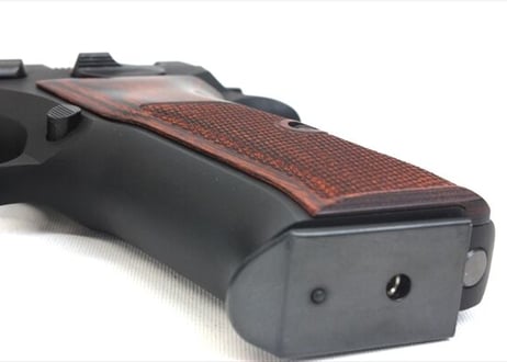 ウッドグリップ｜KSC製 Cz75｜チェッカー/ブラウン　[AWG-1449]