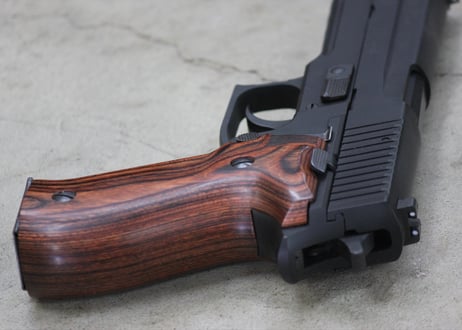 ウッドグリップ｜KSC SIG P226R｜スムーズ/ブラウン [AWG-1468]