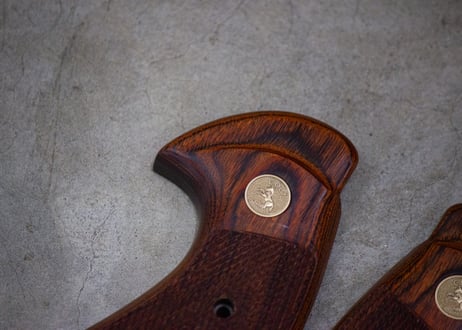 ウッドグリップ｜タナカワークス社製 Colt Python.357 Magnum｜オーバーサイズ/ブラウン [AWG-1461]