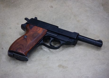 ウッドグリップ｜マルゼン製 ワルサーP38　[AWG-1453]