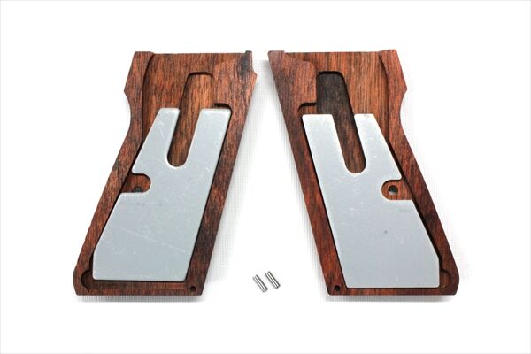 マルゼンワルサーPPK/S ブラックモデル　パンドラアームズウッドグリップ AWG-1456] ウッドグリップ｜マルゼン製 ワルサーPPK/S ☆7800