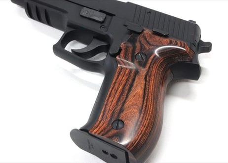 ウッドグリップ｜SIG SAUER P226 RAIL｜スムーズ/ブラウン　[AWG-1446]