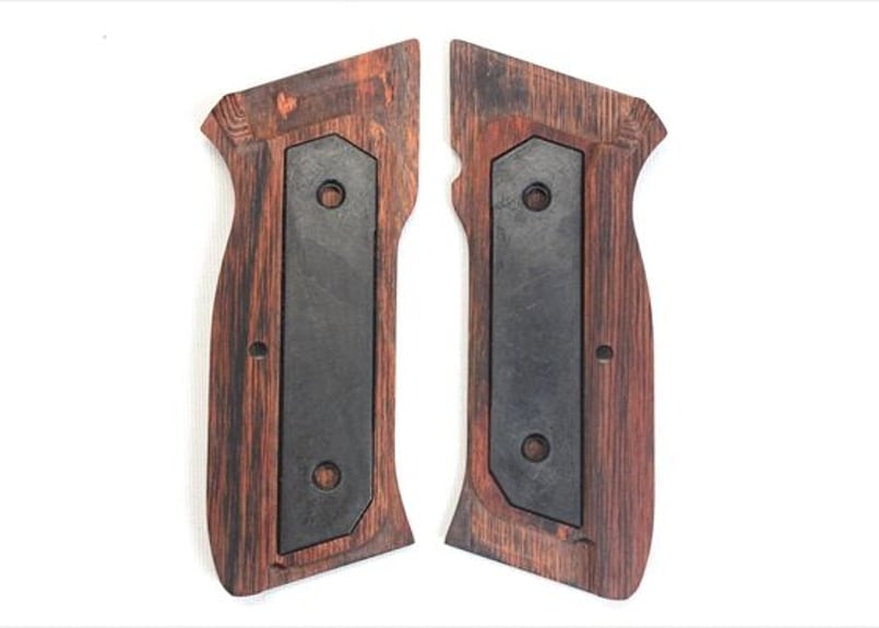 ウッドグリップ｜KSC製 Cz75｜チェッカー/ブラウン [AWG-1449] | PANDO