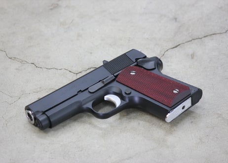 ウッドグリップ｜東京マルイ デトニクス.45｜フルチェッカー/レッド