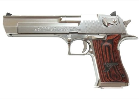 ウッドグリップ｜DESERT EAGLE .50AE｜スムーズロゴ/ブラウン　[WST-316]