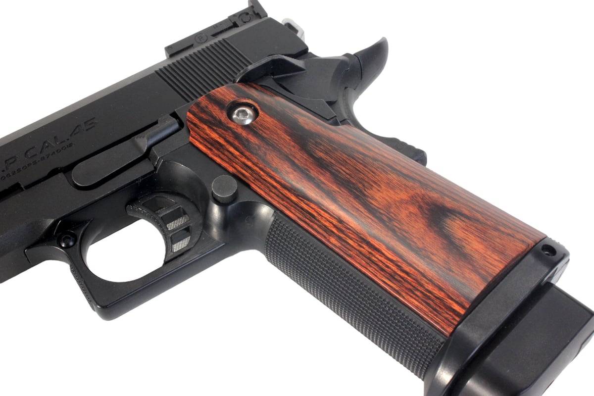 東京マルイ ハイキャパ5.1 4.3 グリップ 木製グリップ 付き パンドラ