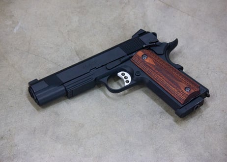 ウッドグリップ｜Carbon8（カーボネイト）M45シリーズ｜ダイヤチェッカー/ブラウン　[AWG-1426]