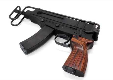 ウッドグリップ｜KSC製 Vz61｜ブラウン　[AWG-1455]