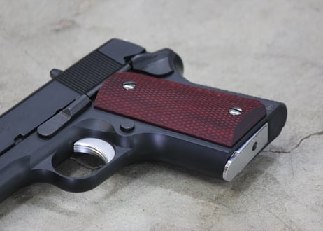 ウッドグリップ｜東京マルイ デトニクス.45｜フルチェッカー/レッド