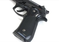 ウッドグリップ｜U.S.M9/M9A1 ｜チェッカー/ブラック　[AWG-1416]