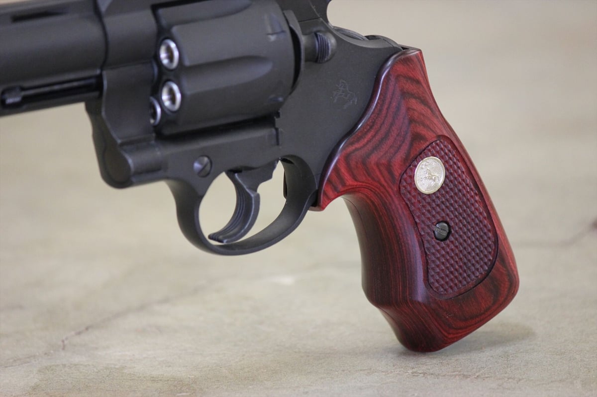 ウッドグリップ｜マルシン工業 コルトアナコンダ ｜チェッカー