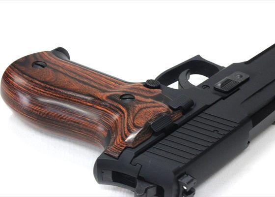 タナカ SIG SAUER P226 木製グリップ ウッドグリップ｜SIG SAUER P226 RAIL｜スムーズ/ブラウン [AWG
