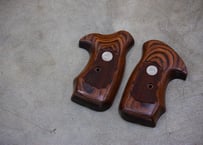 ウッドグリップ｜マルシン工業 コルトアナコンダ ｜チェッカー/ブラウン [AWG-1464]