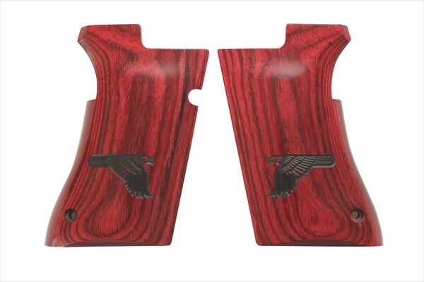ウッドグリップ｜DESERT EAGLE .50AE｜スムーズロゴ/レッド [WST-317]