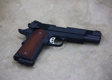 ウッドグリップ｜Carbon8（カーボネイト）M45シリーズ｜フルチェッカー/ブラウン　[AWG-1452]