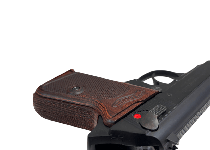 【PANDORA ARMS】ウッドグリップ マルゼン製 ワルサーP38用ブラウン PANDORA ARMS】ウッドグリップ マルゼン製 ワルサーP38用