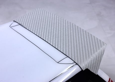 3Dカーボンスタイルデカール｜シルバー [VGP-607]