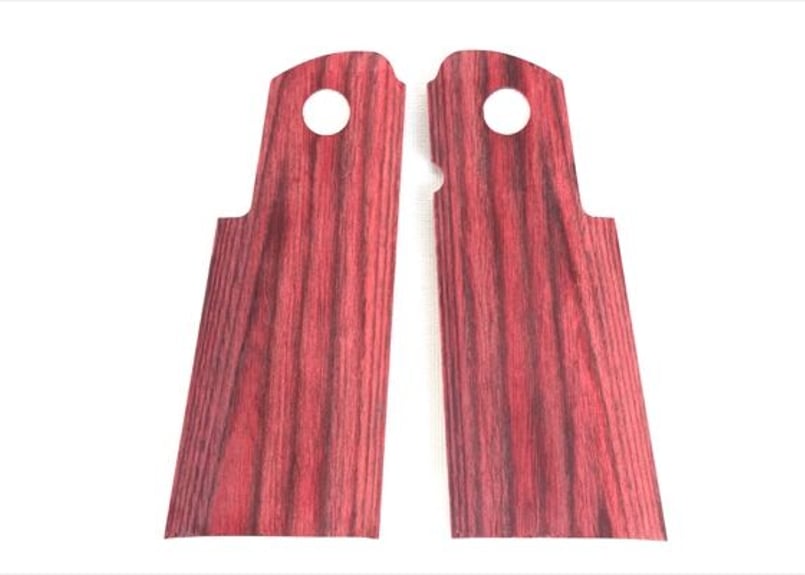 はな　pg5 ハイブリッドウッド1-1 8角軸+ステンレスグリップスリット ウッドグリップ｜Hi-CAPA5.1/4.3/D.O.R｜スムース/レッド [AWG