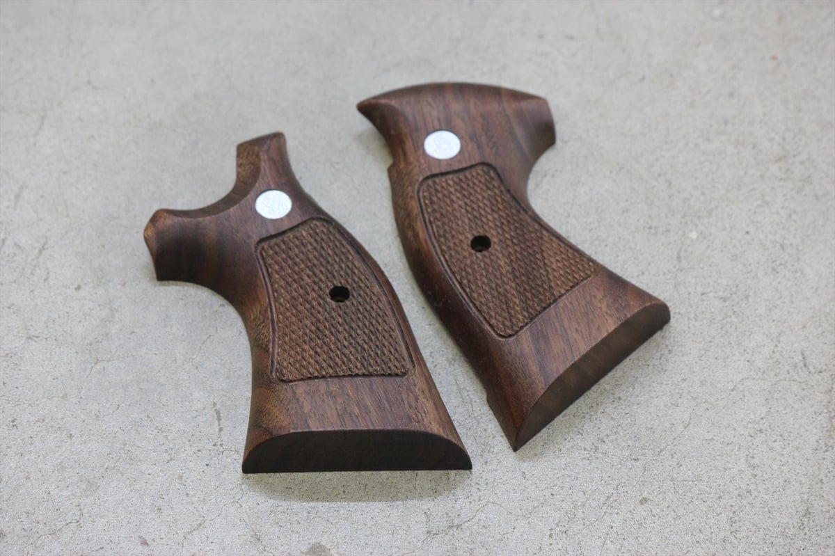 ウッドグリップ｜タナカワークス社製 S&W M19（Kフレーム・スクエア 