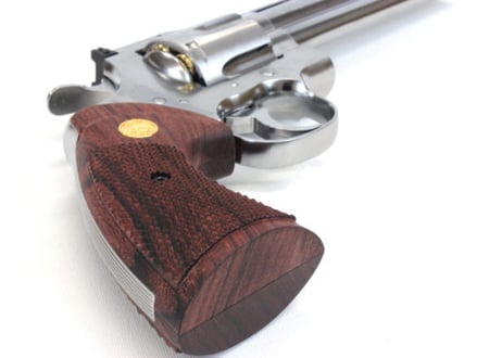 ウッドグリップ｜タナカワークス社製 Colt Python .357Magnum｜オーバーサイズ / ローズウッド　[WST-347]
