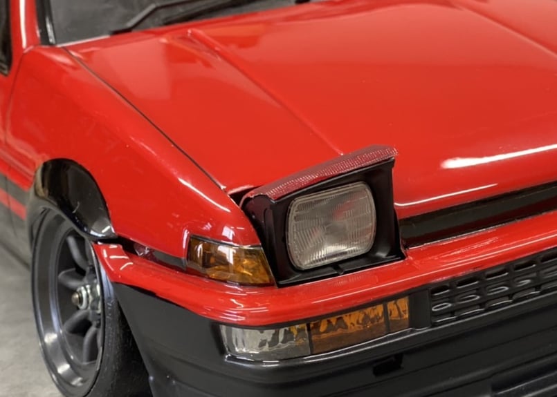 AE86 トレノ　jブラッド　カーボンリトラカバー AE86] トレノ リトラカバー 純正形状 リペア部品 – Workshop匠