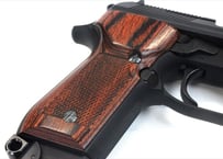ウッドグリップ｜KSC製｜M93RⅡシリーズ（ガスブロ）｜チェッカー/ブラウン　[AWG-1431]