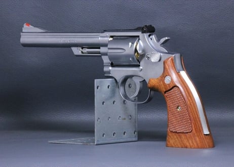 ウッドグリップ｜S&W｜M19｜K/Lフレーム ”スクエアバットタイプ”用｜オーバーサイズ／カリン