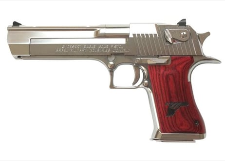ウッドグリップ｜DESERT EAGLE .50AE｜スムーズロゴ/レッド　[WST-317]