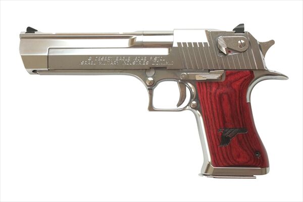 ウッドグリップ｜DESERT EAGLE .50AE｜スムーズロゴ/レッド [WST