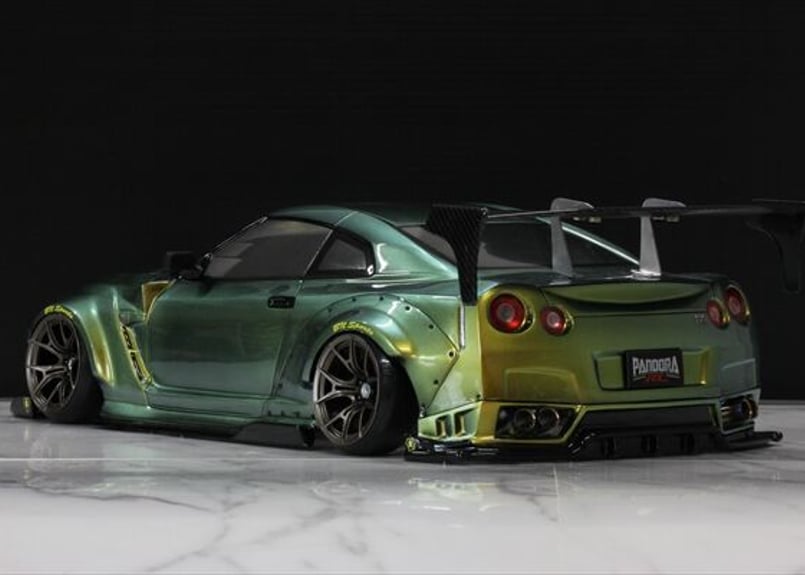 パンドラ 35GT-R GTR Pandora 塗装済 NISSAN Pandora 1/10 RC Car Painted Body Nissan GT-R R35 US Navy Fighter